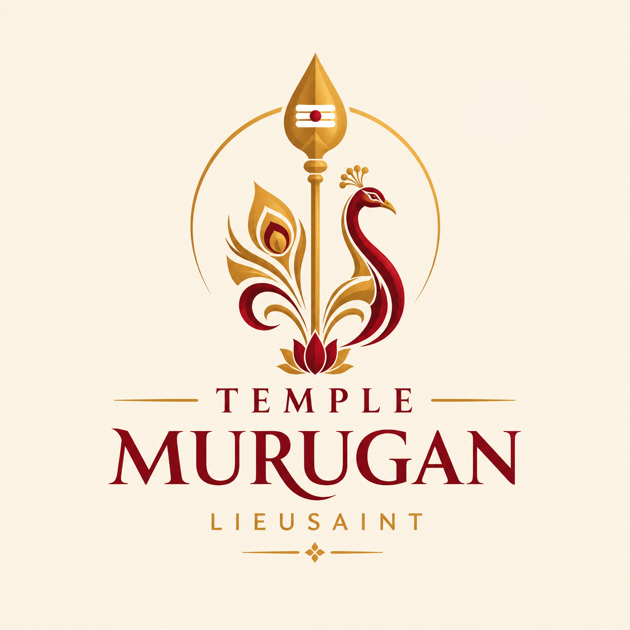 Emblème royal du Temple Murugan Lieusaint